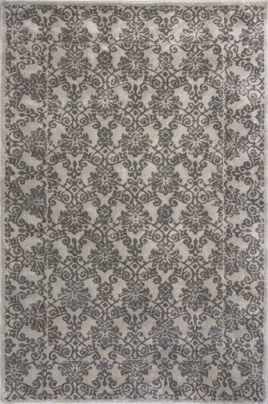 KAS Home Timeless 8001 Silver Tranquility Machine Woven Area Rug by Donny Osmond