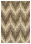 KAS Home Timeless 8006 Champagne Chevron Machine Woven Area Rug by Donny Osmond