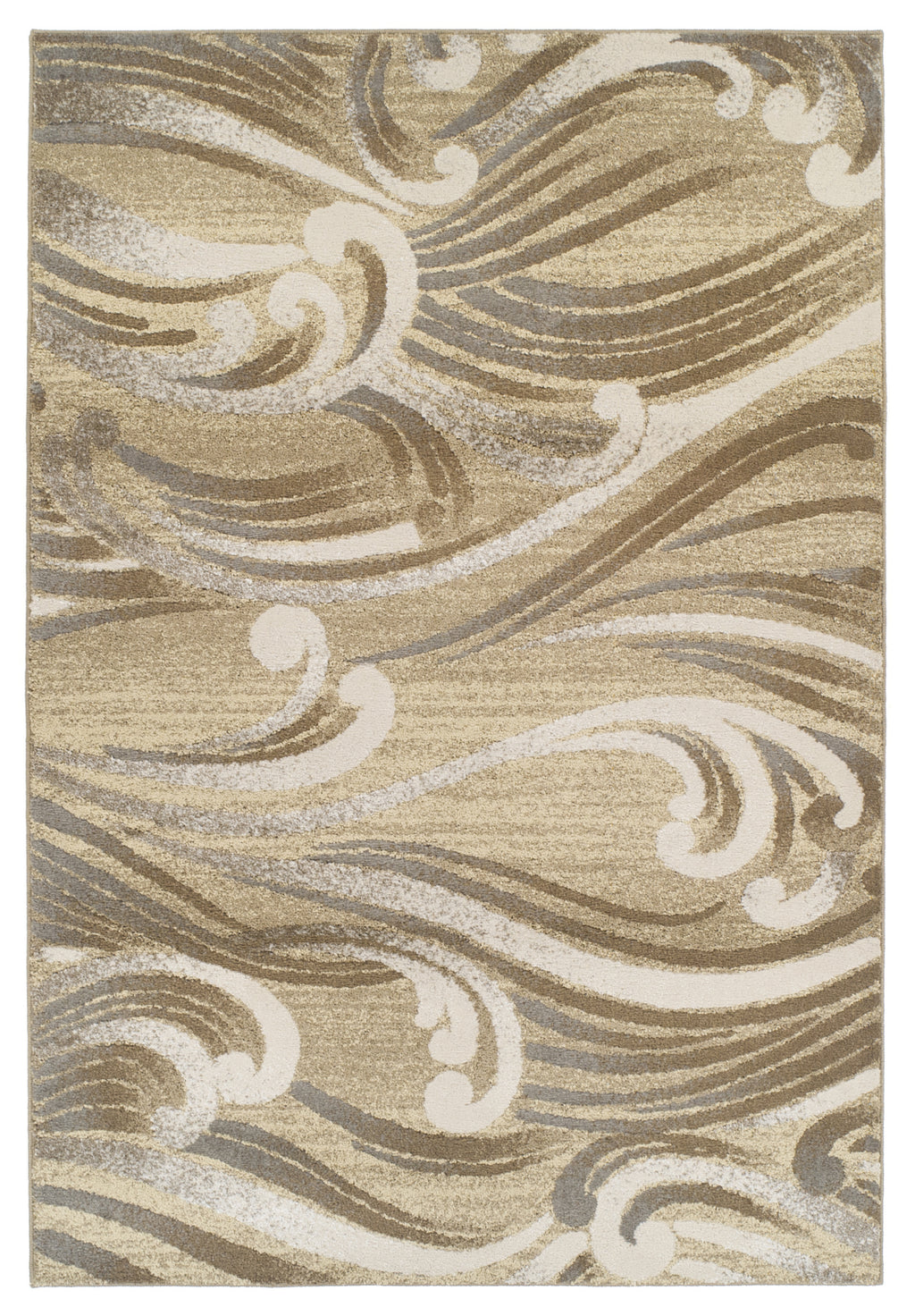 KAS Home Timeless 8007 Natural Srolls Area Rug by Donny Osmond main image