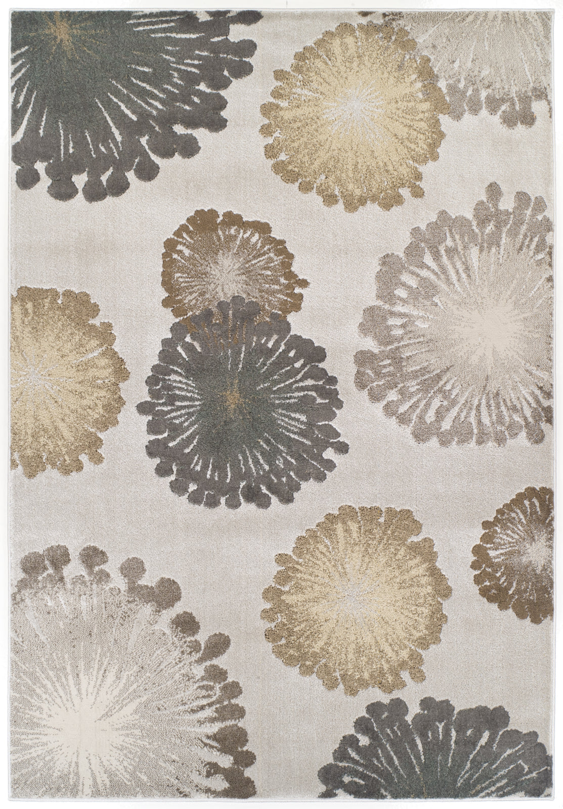 KAS Home Timeless 8009 Silver Starburst Area Rug by Donny Osmond main image