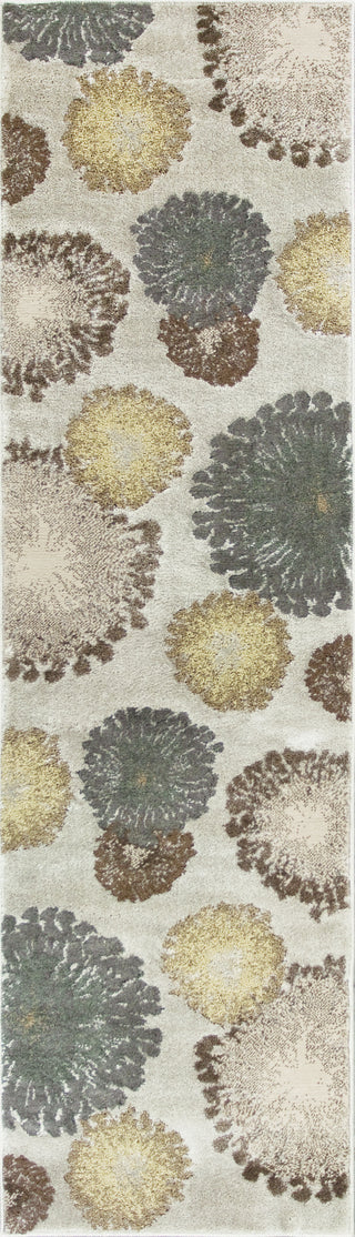 KAS Home Timeless 8009 Silver Starburst Area Rug by Donny Osmond 