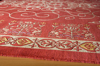 Momeni Dorado DD-14 Red Area Rug Corner Shot