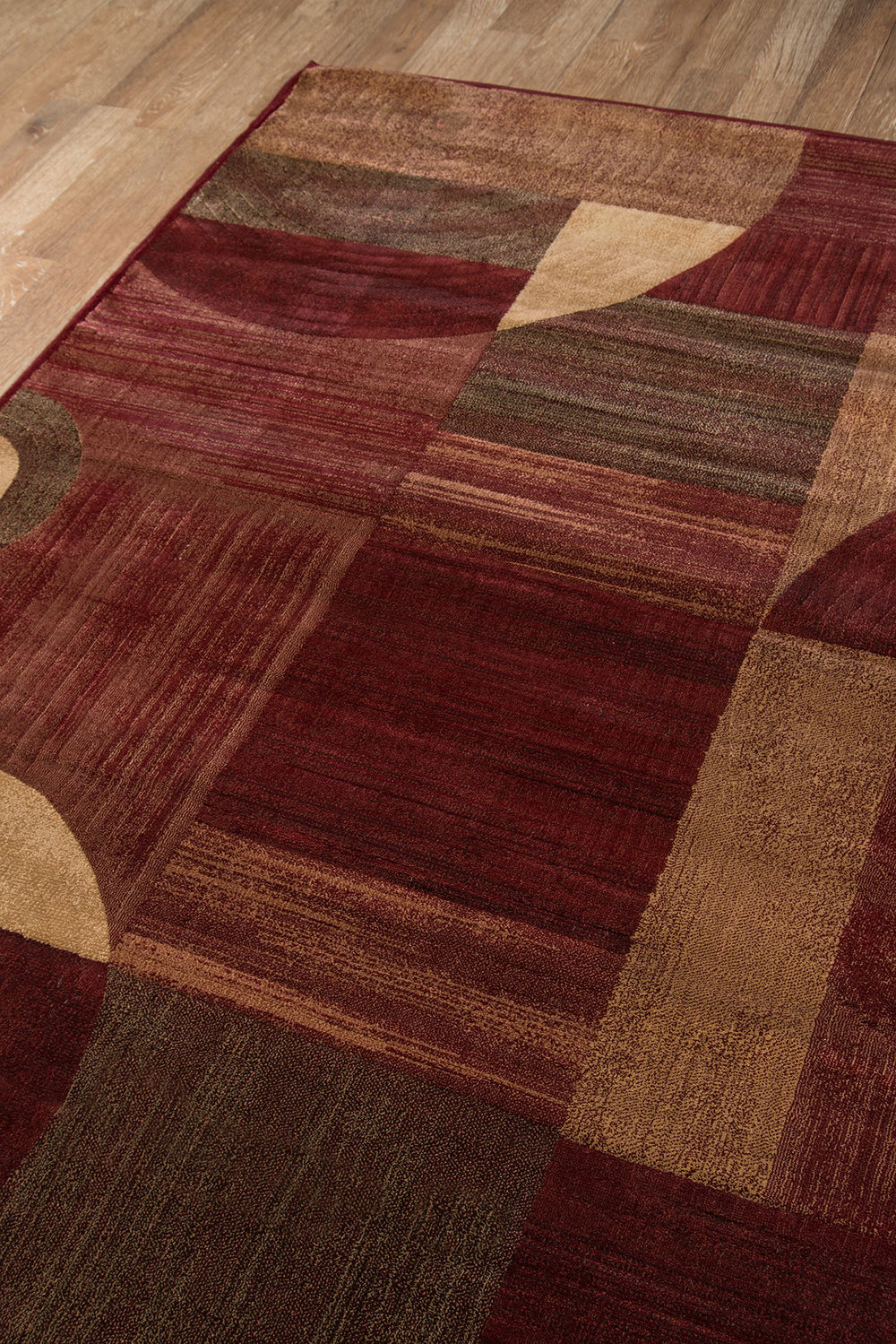Momeni Dream DR-01 Red Area Rug Corner Shot Feature