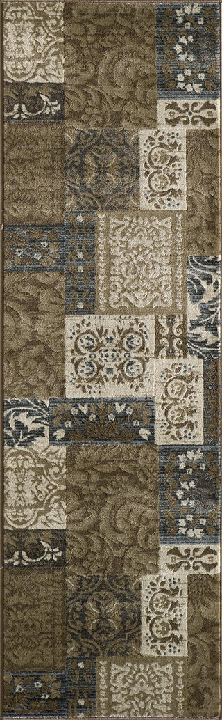 Momeni Dream DR-51 Brown Area Rug Closeup