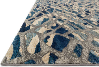 Loloi Dreamscape DM-06 Artic Blue / Silver Area Rug Round Image Feature