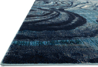 Loloi Dreamscape DM-13 Indigo / Blue Area Rug Round Image Feature