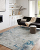 Loloi II Drift DRI-01 Pebble/Ocean Area Rug Room Scene Featured