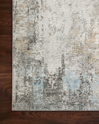 Loloi II Drift DRI-04 Antique/Multi Area Rug Corner On Wood