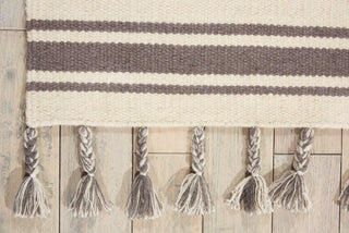 Nourison Rio Vista DST01 Ivory/Grey Area Rug Room Image Feature