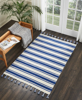 Nourison Rio Vista DST01 Ivory/Navy Area Rug