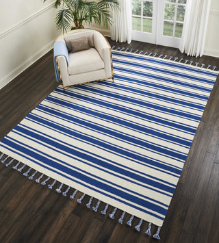 Nourison Rio Vista DST01 Ivory/Navy Area Rug