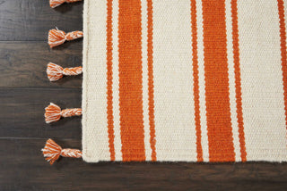 Nourison Rio Vista DST01 Ivory/Orange Area Rug