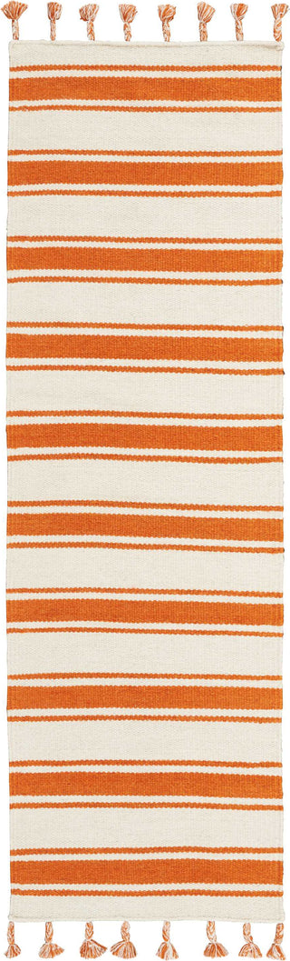 Nourison Rio Vista DST01 Ivory/Orange Area Rug