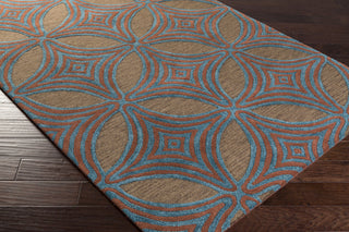 Surya Dream DST-1182 Chocolate Hand Tufted Area Rug 5x8 Corner