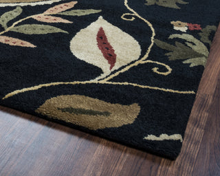 Rizzy Destiny DT0920 Black Area Rug Corner Shot