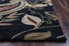 Rizzy Destiny DT0920 Black Area Rug Edge Shot