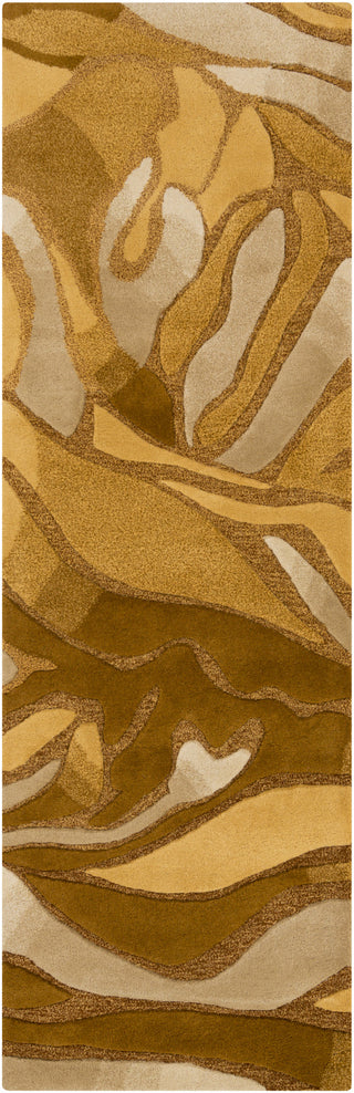 Surya Destinations DTN-51 Gold Area Rug by Malene B 2'6'' x 8' Runner