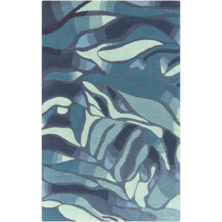 Surya Destinations DTN-52 Teal Area Rug by Malene B 5' x 8'