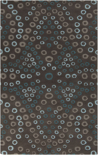 Surya Destinations DTN-54 Charcoal Area Rug by Malene B 5' x 8'