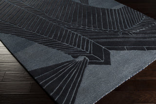 Surya Destinations DTN-57 Navy Hand Tufted Area Rug by Malene B 5x8 Corner