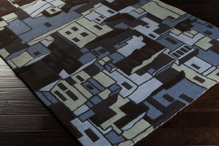 Surya Destinations DTN-59 Navy Hand Tufted Area Rug by Malene B 5x8 Corner