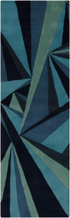 Surya Destinations DTN-63 Teal Hand Tufted Area Rug by Malene B 2'6'' X 8' Runner