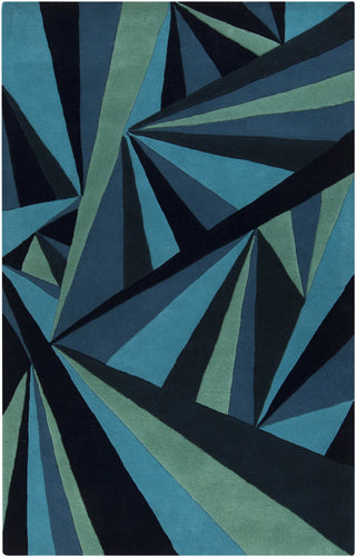 Surya Destinations DTN-63 Teal Area Rug by Malene B main image