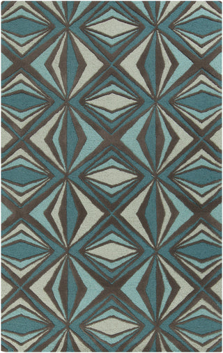 Surya Destinations DTN-67 Teal Area Rug by Malene B 5' x 8'