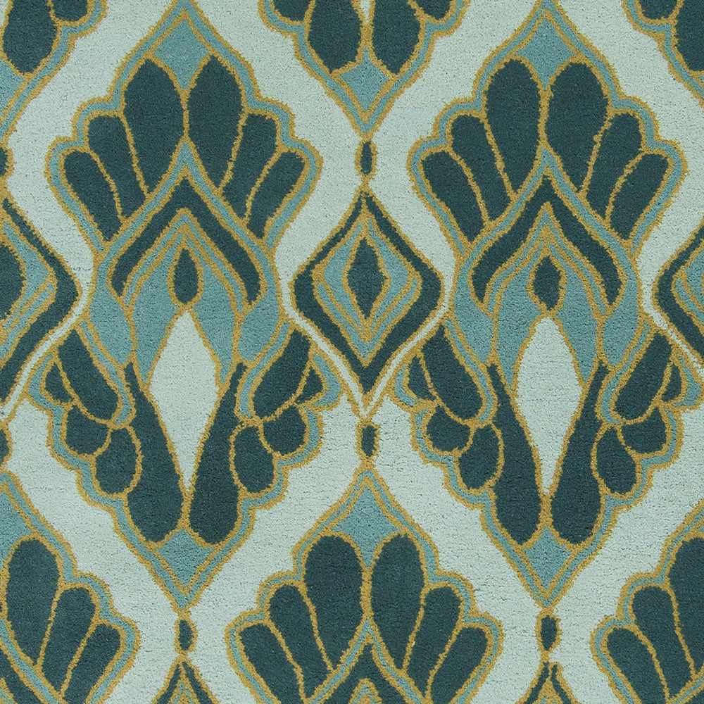 Surya Destinations DTN-73 Teal Hand Tufted Area Rug by Malene B Sample Swatch