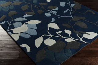 Surya Destinations DTN-75 Navy Hand Tufted Area Rug by Malene B 5x8 Corner