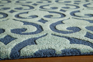 Momeni Dunes DUN-3 Blue Area Rug Corner Shot