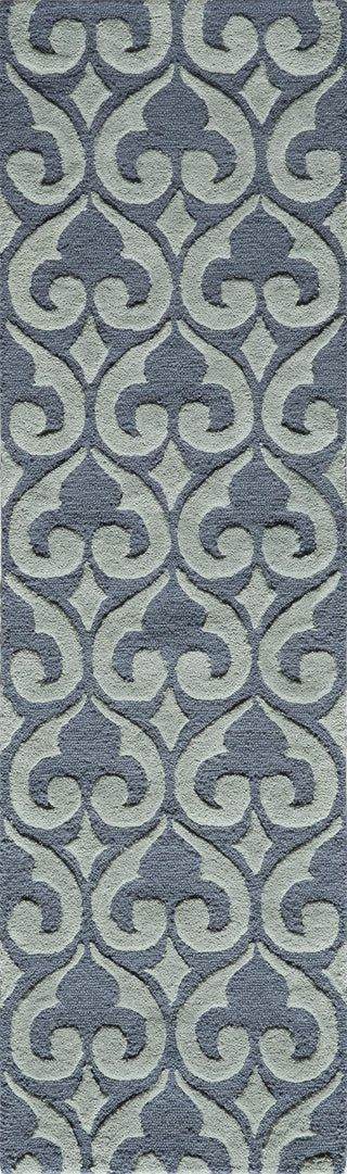 Momeni Dunes DUN-3 Blue Area Rug Closeup