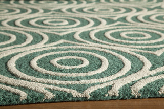 Momeni Dunes DUN-4 Teal Area Rug Closeup