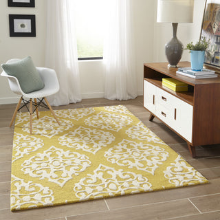 Momeni Dunes DUN-5 Gold Area Rug Room Scene Feature