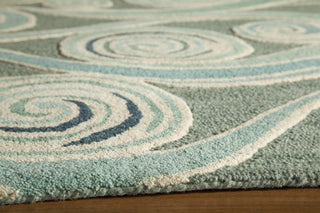 Momeni Dunes DUN-8 Light Blue Area Rug Corner Shot