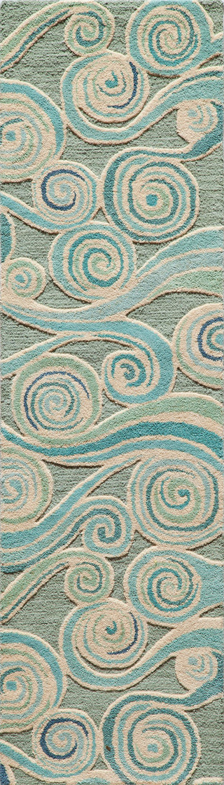 Momeni Dunes DUN-8 Light Blue Area Rug Closeup