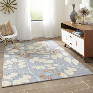 Momeni Dunes DUN10 Blue Area Rug Runner Feature