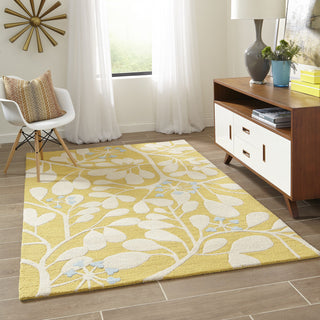 Momeni Dunes DUN10 Gold Area Rug Room Scene Feature