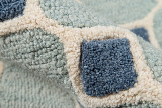 Momeni Dunes DUN11 Blue Area Rug Detail Shot