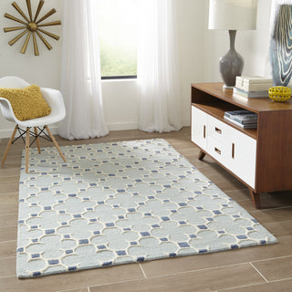 Momeni Dunes DUN11 Blue Area Rug Room Scene Feature