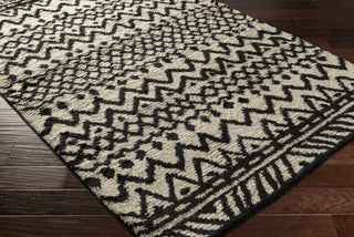 Surya Dwell C DWC-3000 Black Shag Weave Area Rug by DwellStudio 5x8 Corner