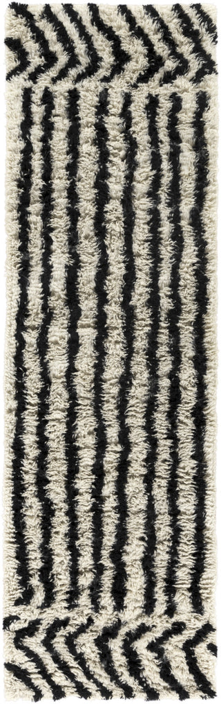 Surya Dwell C DWC-3001 Black Area Rug by DwellStudio 2'6'' X 8' Runner