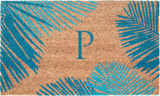 Trans Ocean Dwell 9003/03P Palm Border Blue by Liora Manne