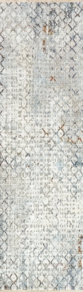 Dynamic Rugs Alea 1805 Taupe/Blue/Cream Area Rug Finished Runner Image