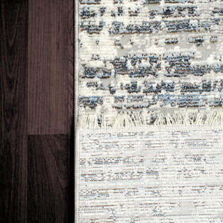 Dynamic Rugs Alea 1807 Taupe/Blue Area Rug Detail Image