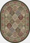 Dynamic Rugs Ancient Garden 57008 Multi Area Rug Oval Shot