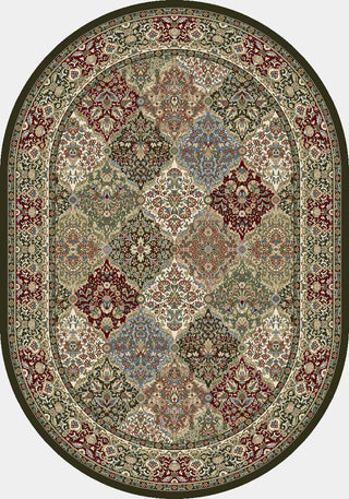 Dynamic Rugs Ancient Garden 57008 Multi Area Rug Oval Shot