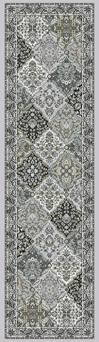 Dynamic Rugs Ancient Garden 57008 Cream/Grey Area Rug Finished Runner Image