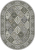 Dynamic Rugs Ancient Garden 57008 Cream/Grey Area Rug Oval Shot