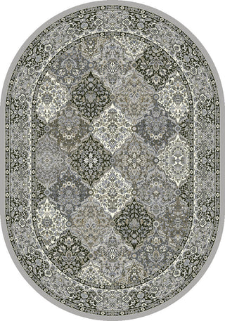 Dynamic Rugs Ancient Garden 57008 Cream/Grey Area Rug Oval Image